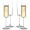 JoyJolt® Claire Cyrstal Cylinder Champagne Glasses, 4ct.